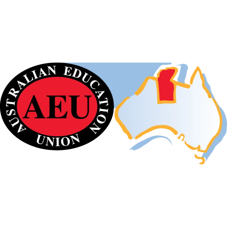 Australian Education Union logo with map.