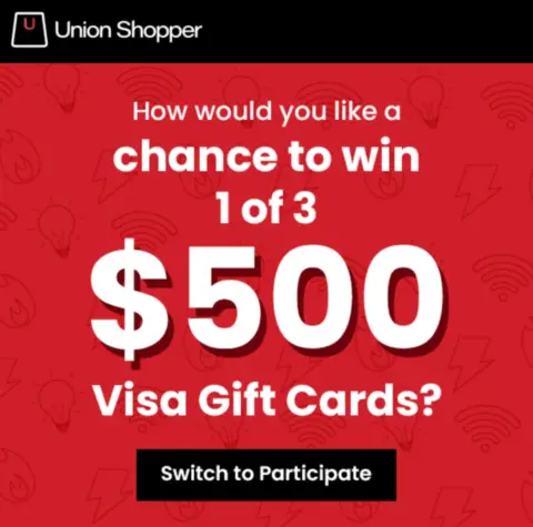 Win one of three $500 Visa gift cards