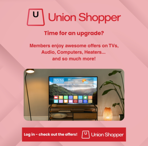Union Shopper promotion for member electronics and home appliance offers